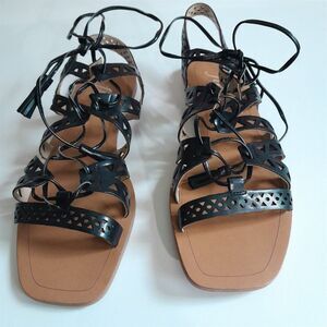 The Fix Farrell Cutout Square Toe Gladiator Women Sandal Size 9 B (M)